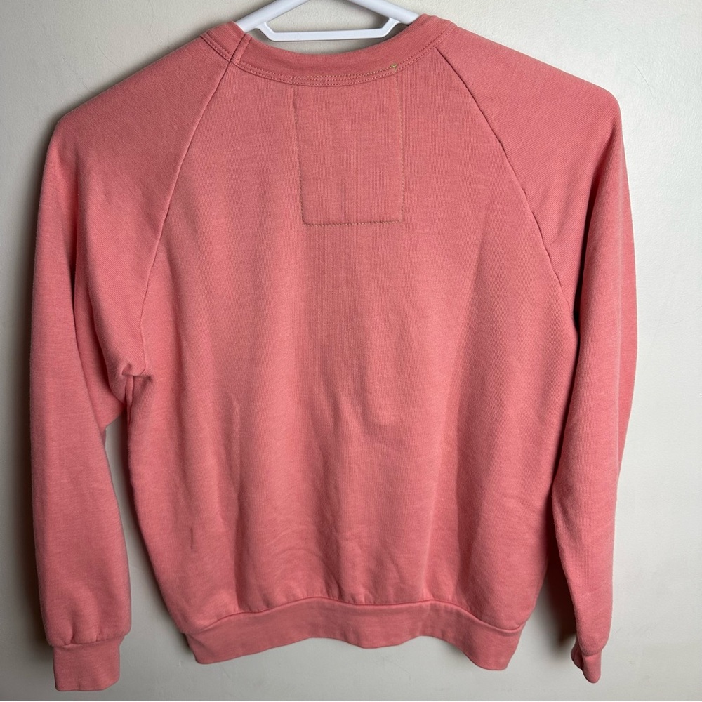Aviator Nation Bolt Fade Pullover Sweatshirt Women's Size Small Crewneck Pink - Picture 2 of 9